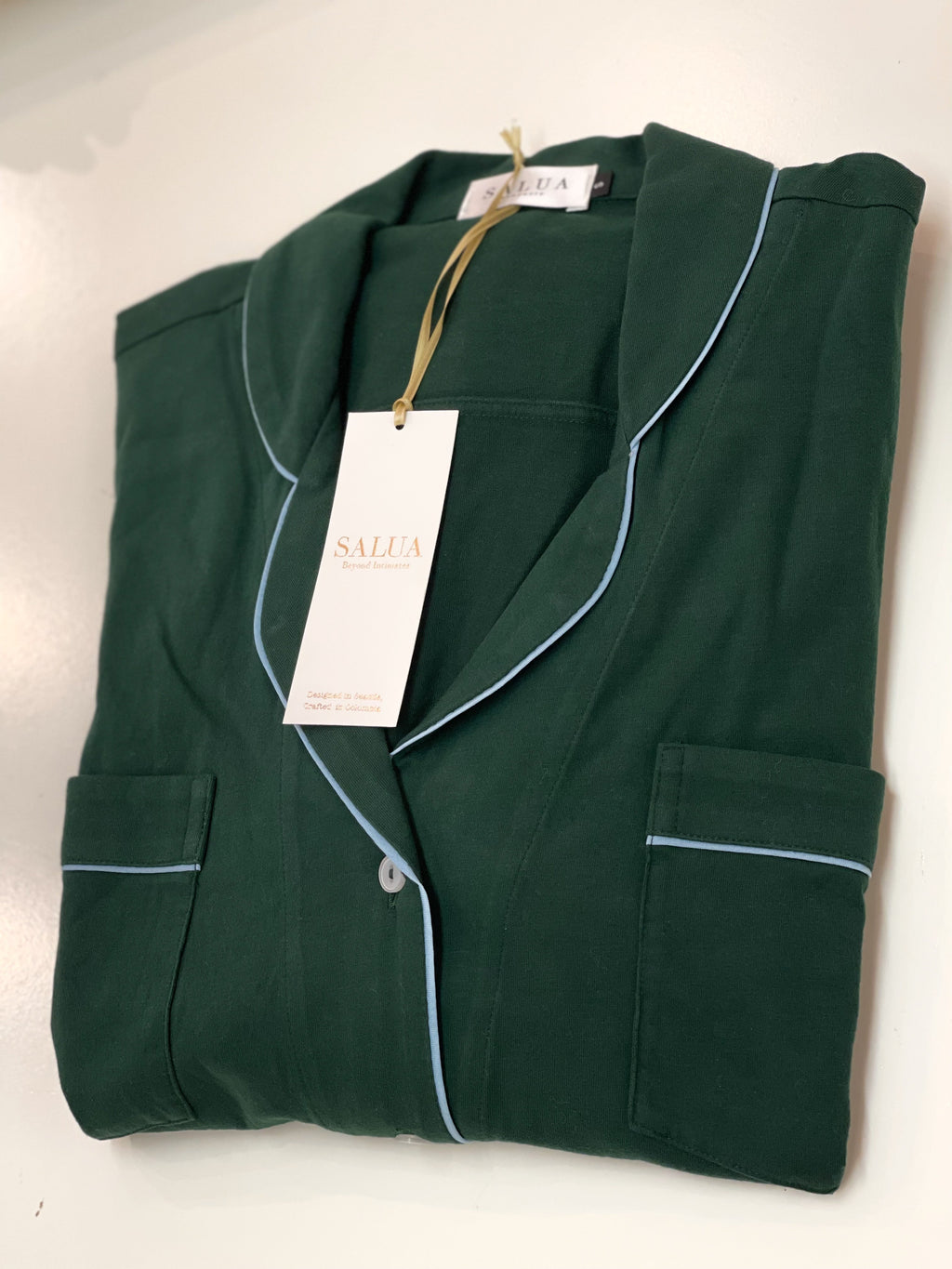 Long Luxury Sleep Shirt in Brushed Pima Cotton -Limited Colors in - NIGHTSHIRTS photo