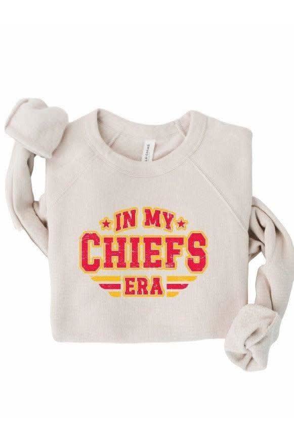 In My Chiefs Era Premium Bella Canvas Sweatshirt in Heather Dust - Shirts & Tops photo