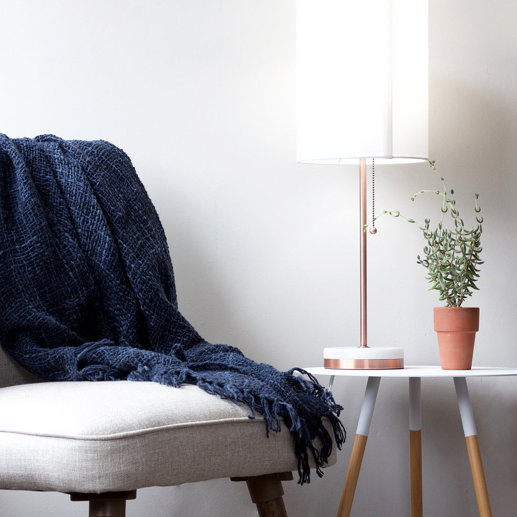 Open-weave Kenya Wool Shawl - Indigo - SwagglyLife Home & Fashion