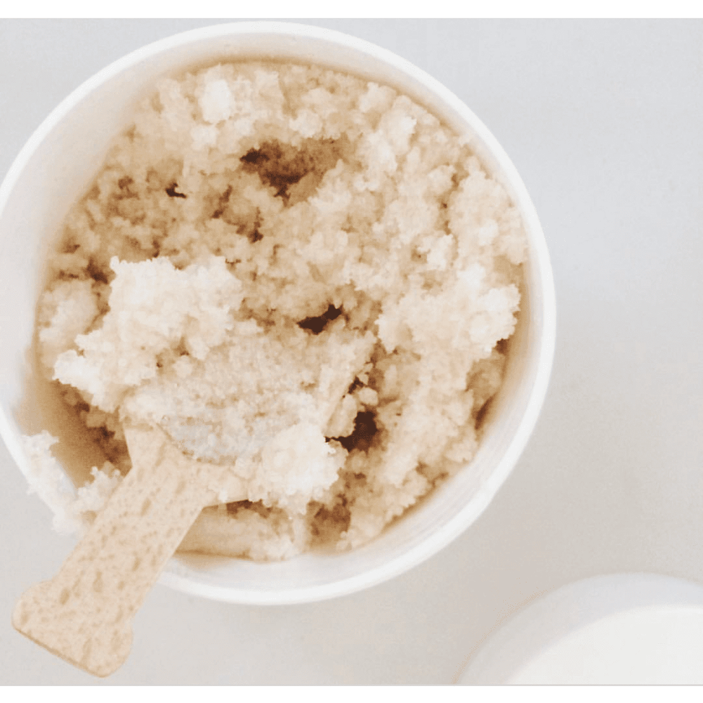 The Spoiled Mama Indulge Sugar Scrub for Stretch Marks in - Sugar Scrub > itchy belly > stretch mark scrub > natural skin care during pregnancy > dry itchy skin during pregnancy > sugar scrub for stretch marks photo