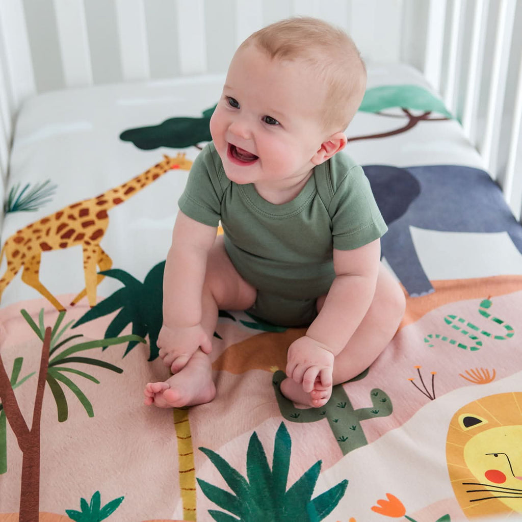 In The Savanna Mini Crib Sheet in - Crib sheets photo
