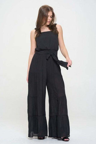 Jade By Jane PLUS Elastic Strap Tiered Jumpsuit - SwagglyLife Home & Fashion Jade By Jane PLUS Elastic Strap Tiered Jumpsuit - SwagglyLife Home & Fashion