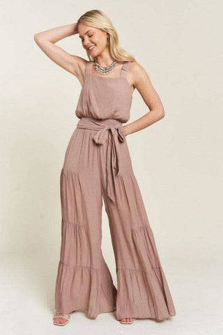 Jade By Jane PLUS Elastic Strap Tiered Jumpsuit - SwagglyLife Home & Fashion Jade By Jane PLUS Elastic Strap Tiered Jumpsuit - SwagglyLife Home & Fashion
