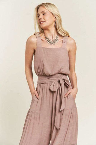 Jade By Jane PLUS Elastic Strap Tiered Jumpsuit - SwagglyLife Home & Fashion Jade By Jane PLUS Elastic Strap Tiered Jumpsuit - SwagglyLife Home & Fashion