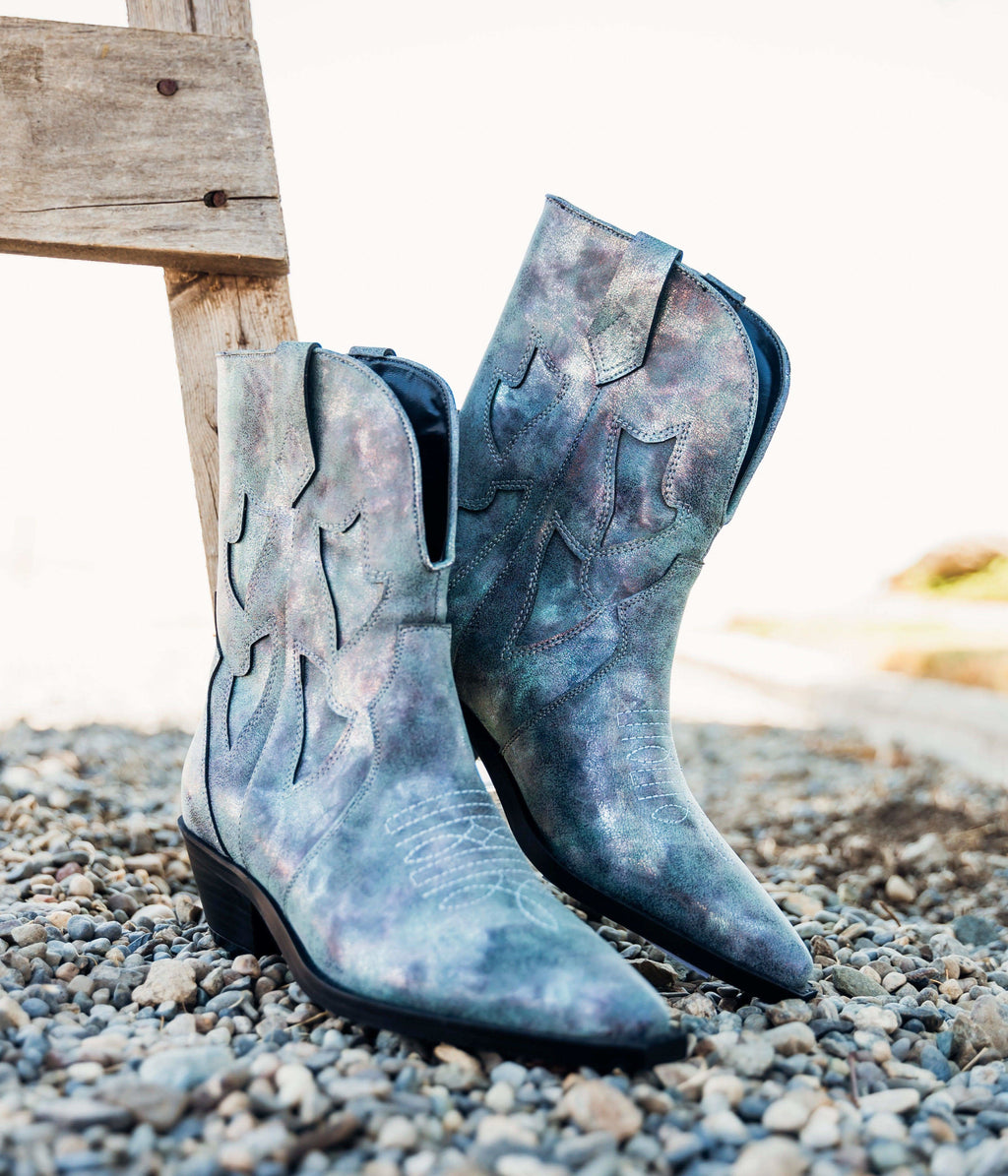 Jersey Metallic Boot in Blue in - Shoes photo