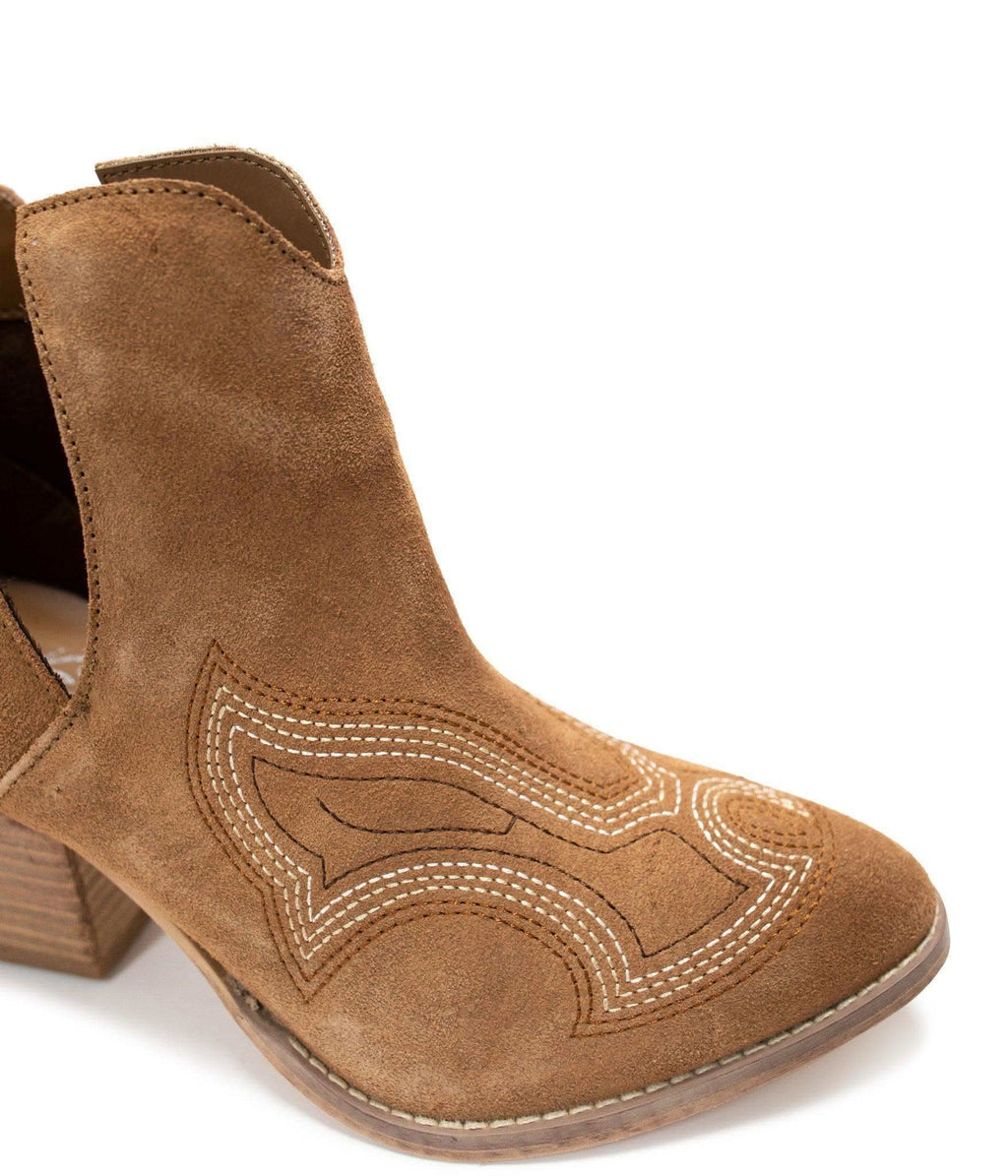 Journee Ankle Boots in Tan in - Shoes photo