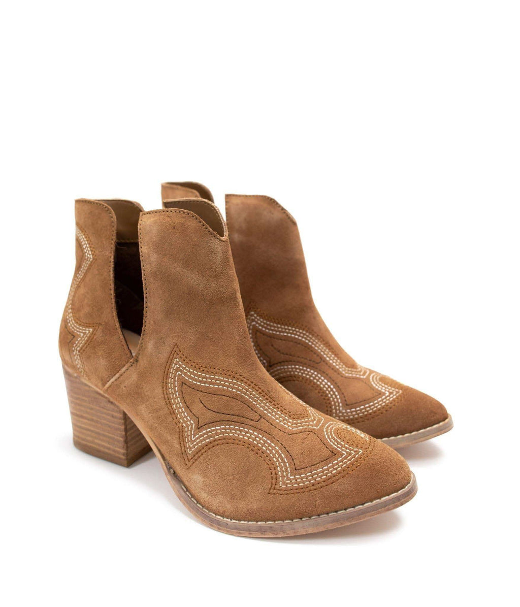 Journee Ankle Boots in Tan in - Shoes photo