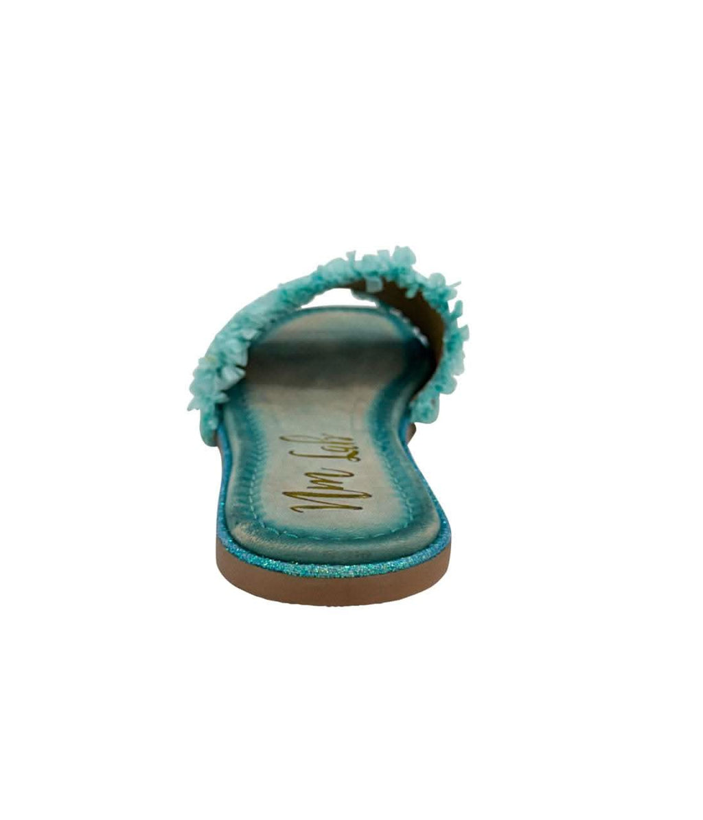 Juana Woven Sandals in Aqua Blue in - 130 Sandals photo