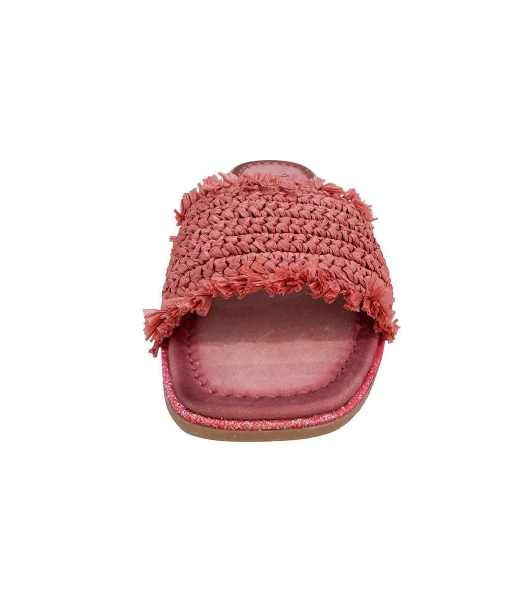 Juana Woven Sandals in Pink - SwagglyLife Home & Fashion