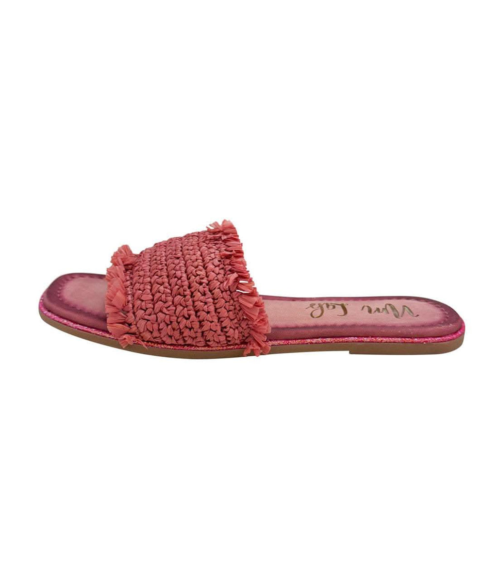 Juana Woven Sandals in Pink - SwagglyLife Home & Fashion