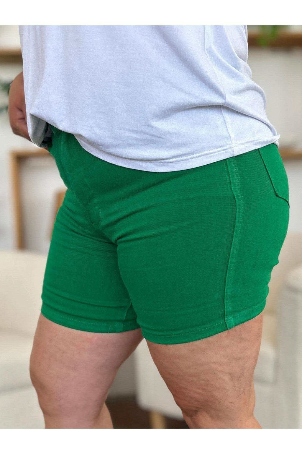 Judy Blue Tummy Control Garment Dyed Denim Shorts in - Shorts photo