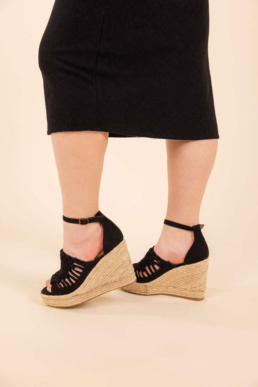 Juti Wedges in Black in - 140 Wedges photo