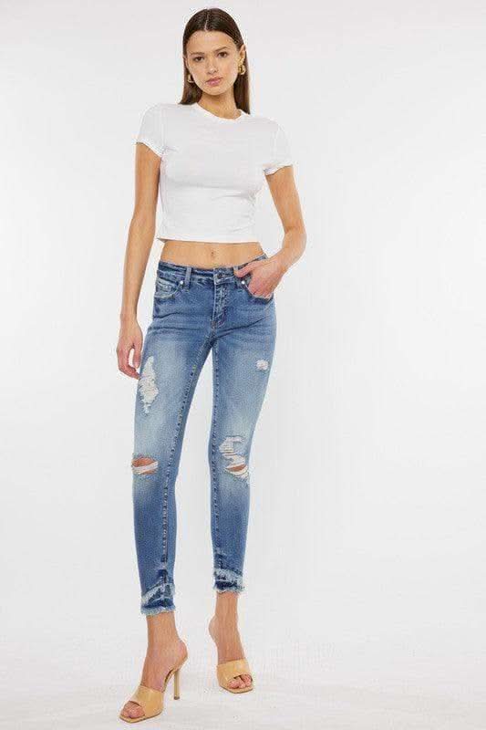 KanCan Mid Rise Ankle Skinny Jeans in - Pants photo