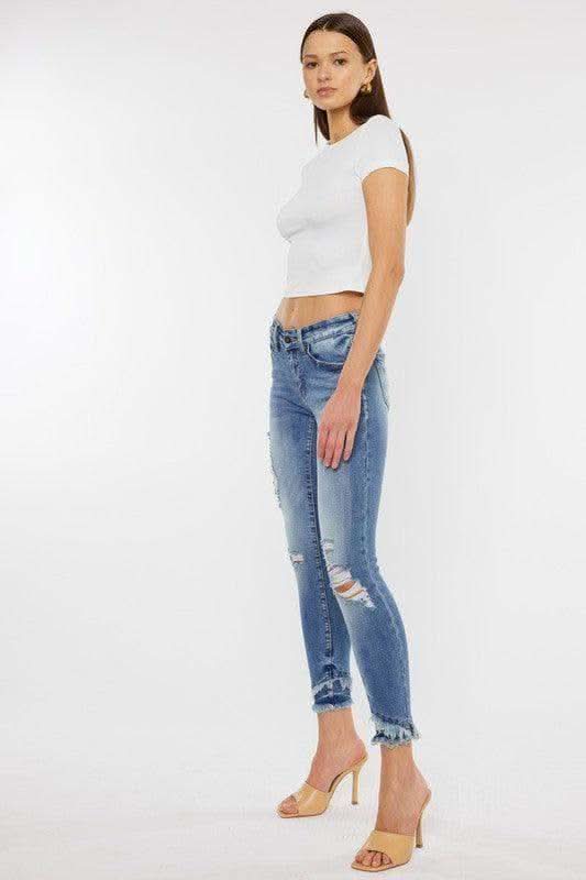 KanCan Mid Rise Ankle Skinny Jeans in - Pants photo