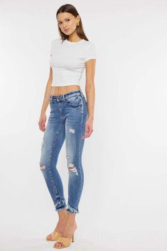 KanCan Mid Rise Ankle Skinny Jeans in - Pants photo