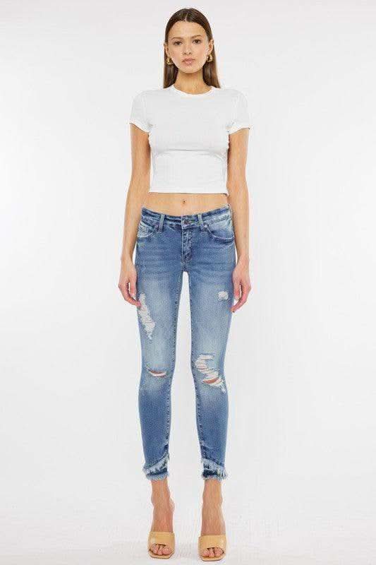 KanCan Mid Rise Ankle Skinny Jeans in - Pants photo
