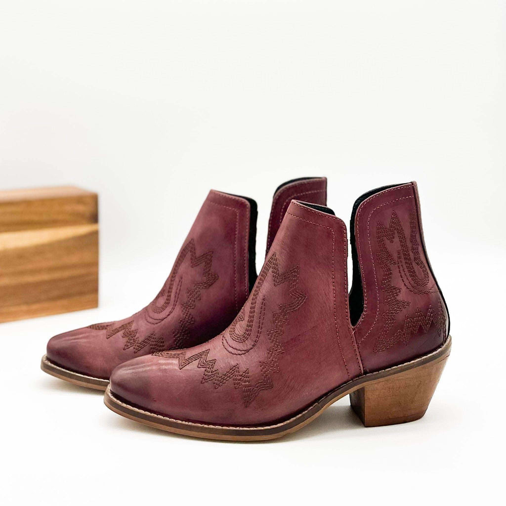NAUGHTY MONKEY Kickin' Booties in Burgundy in - Shoes photo