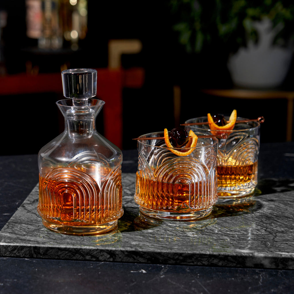 Viski Beau Stacking Decanter Set in - product_type::liquor_glass_sets photo