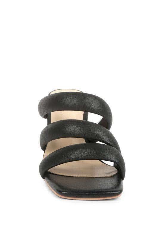 Kywe Textured Heel Chunky Strap Sandals in - Shoes photo