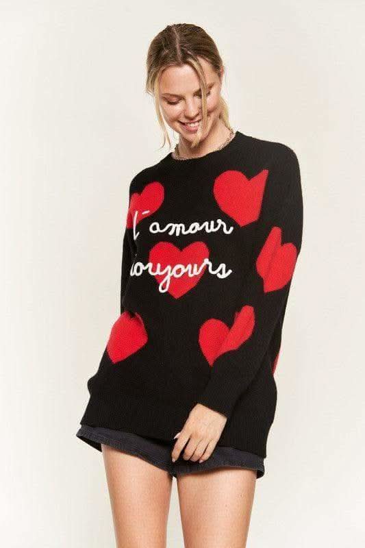 L'amour Toujours Oversized Sweater - SwagglyLife Home & Fashion