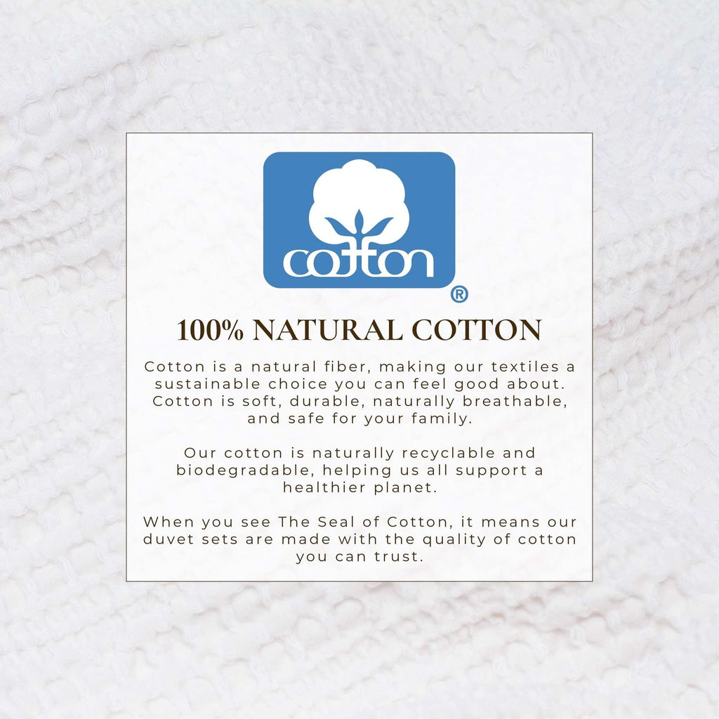 100% Cotton Waffle Weave Duvet Set - Mattea Collection in - Duvet photo