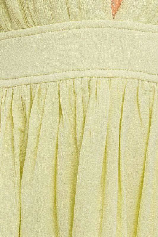 LE LIS Halter Babydoll Tiered Mini Dress, 2 Colors - SwagglyLife Home & Fashion