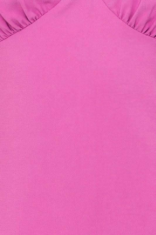 LE LIS Strap Detail Mini Dress, Pink | Orange - SwagglyLife Home & Fashion