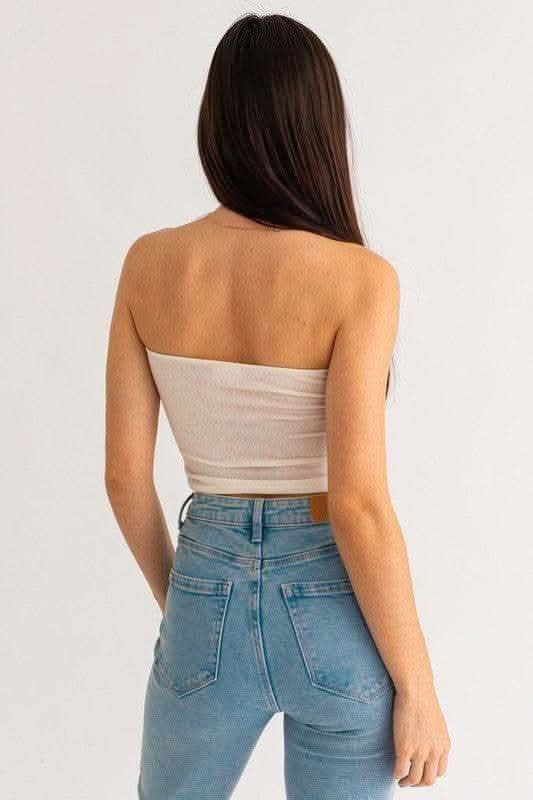LE LIS Twist Tube Crop Top, Multiple Colors in - Tops photo
