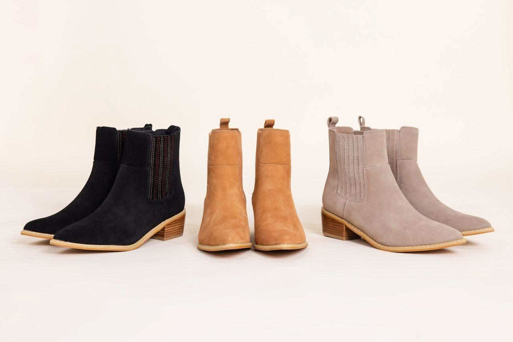 Leonor Suede Ankle Boot in Black in - Shoes photo