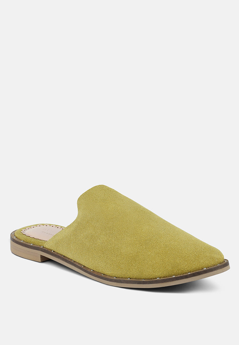 Rag & Co. Lia Handcrafted Canvas Mules in - Mules photo