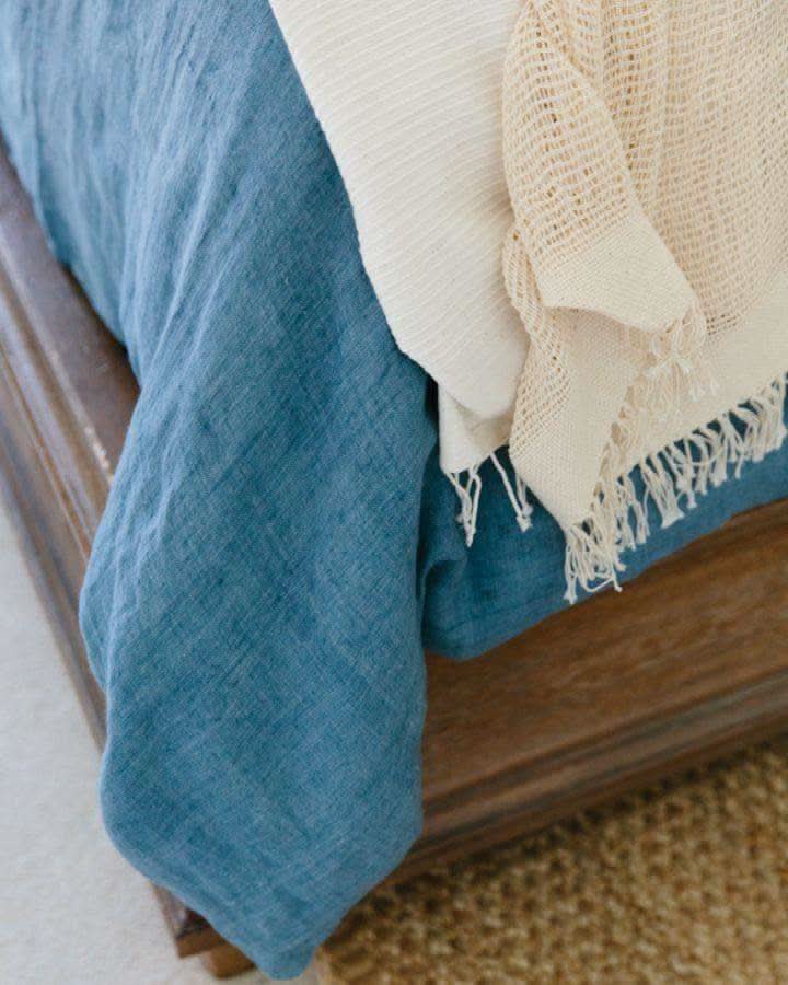 Linen Duvet Cover Set - Denim Blue in - Duvet Covers photo