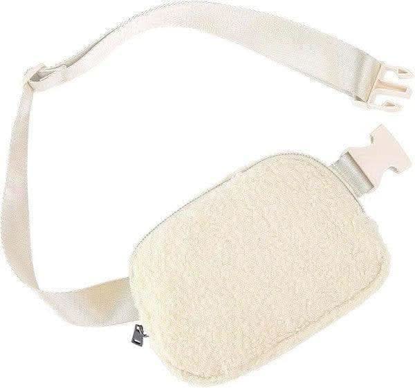 Lola Boucle Sherpa Sling/Belt Bag - SwagglyLife Home & Fashion