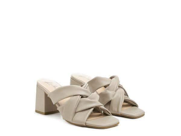 London Rag Knope Interwoven Straps Mid Heeled Sandals in - Shoes photo