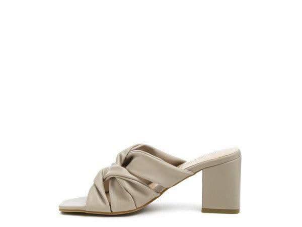 London Rag Knope Interwoven Straps Mid Heeled Sandals in - Shoes photo