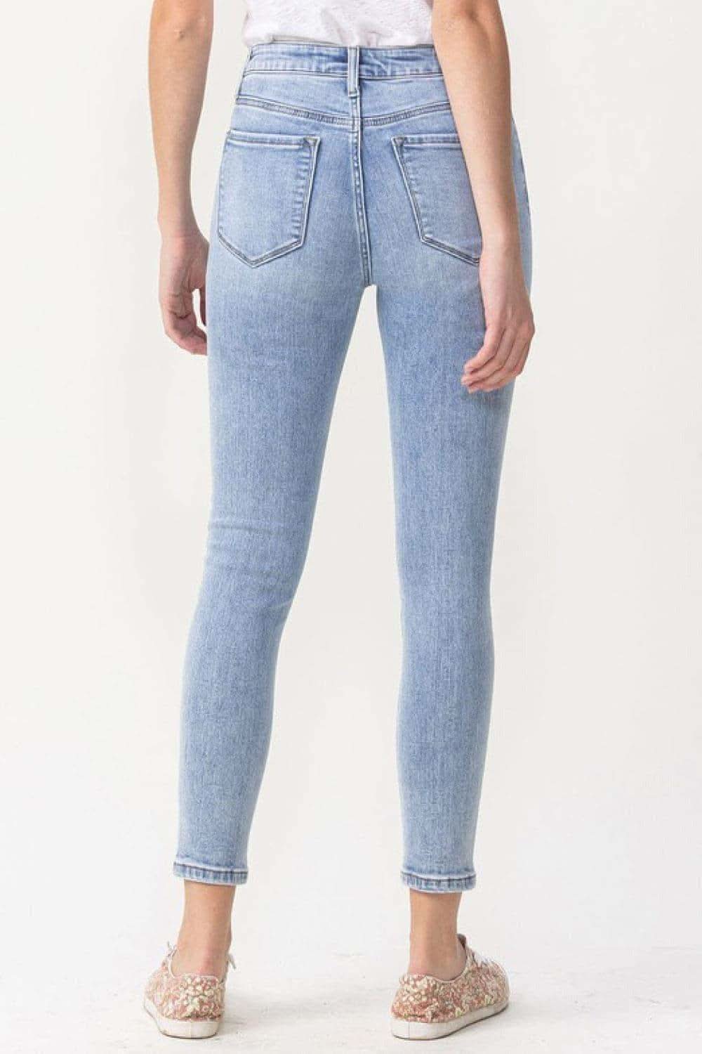 LOVERVET Full Size Talia High Rise Crop Skinny Jeans in - Denim jeans photo