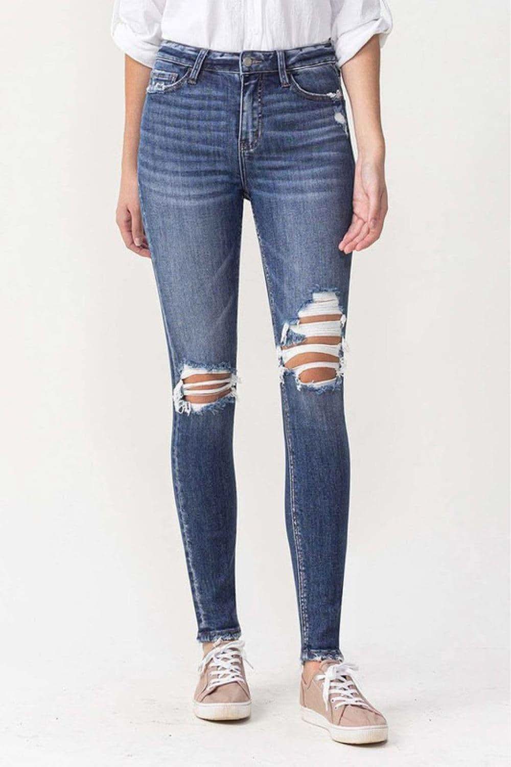 Lovervet Hayden Full Size High Rise Skinny in Medium - Denim jeans photo