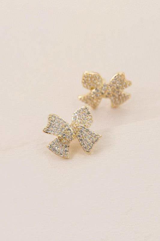 LOVODA Ribbon Stud Earrings in - Earrings photo