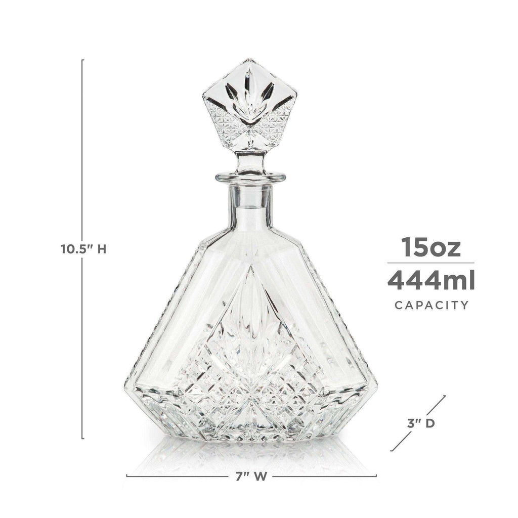Viski Admiral Crystal Irish Cut Whiskey Decanter - SwagglyLife Home & Fashion