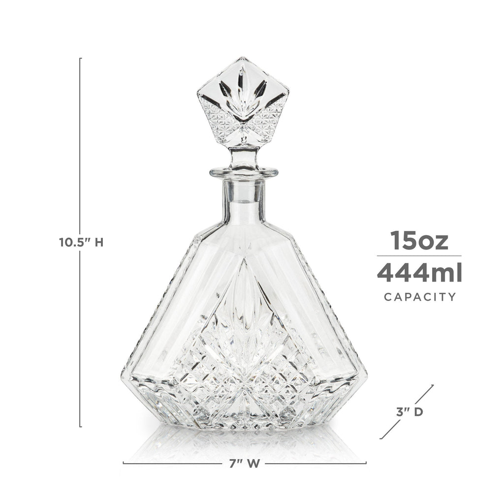 Admiral Crystal Irish Cut Whiskey Decanter in - product_type::liquor_decanters photo