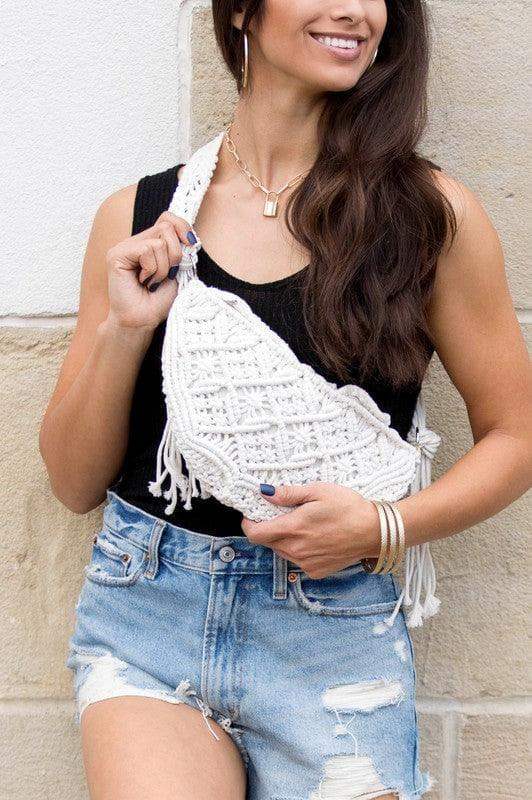 Macrame Sling Bag - SwagglyLife Home & Fashion