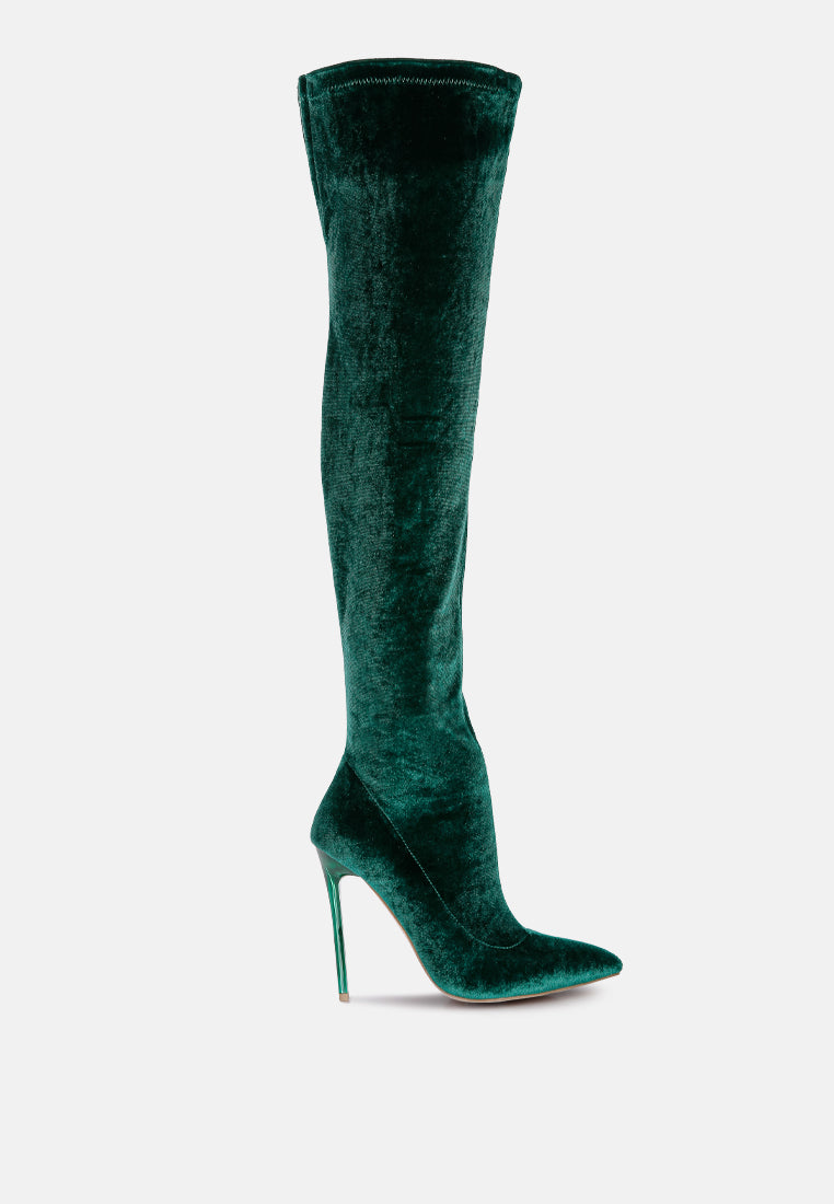 Madman Over-The-Knee Boot in Green - Long Boots photo