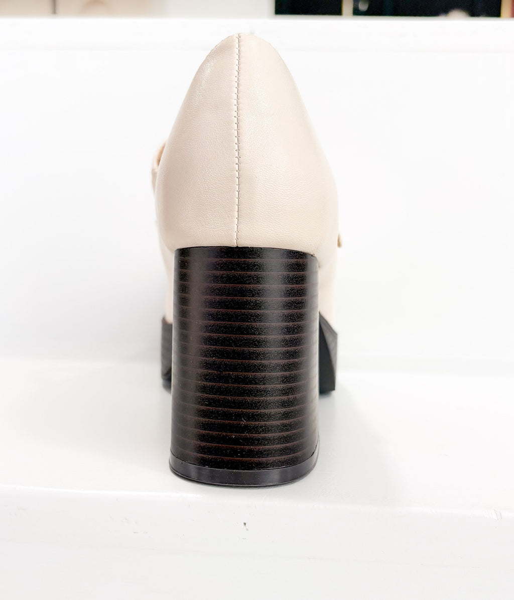 Matilda Platform Heel in Bone in - Heel photo