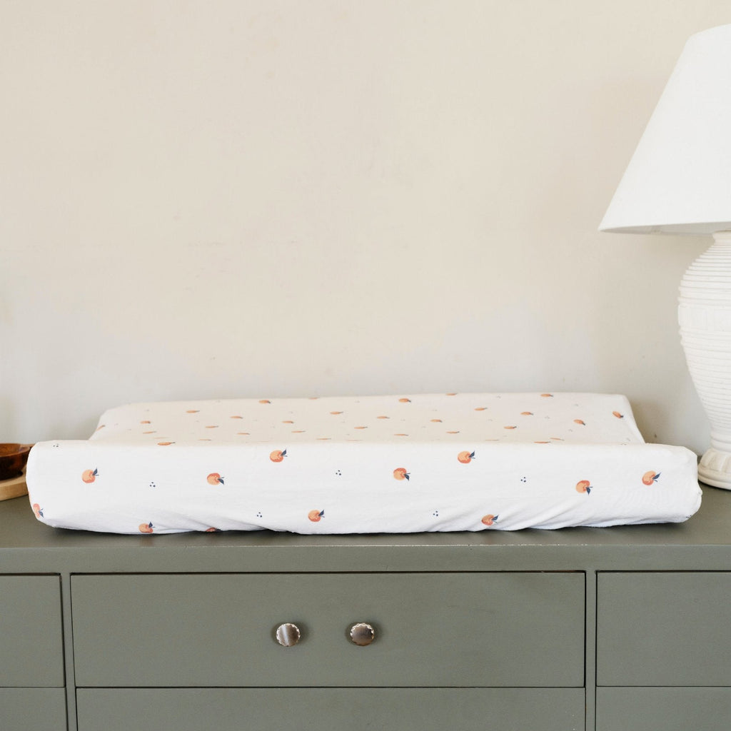 Saranoni Minky Stretch Luxe Changing Covers in Apple - photo