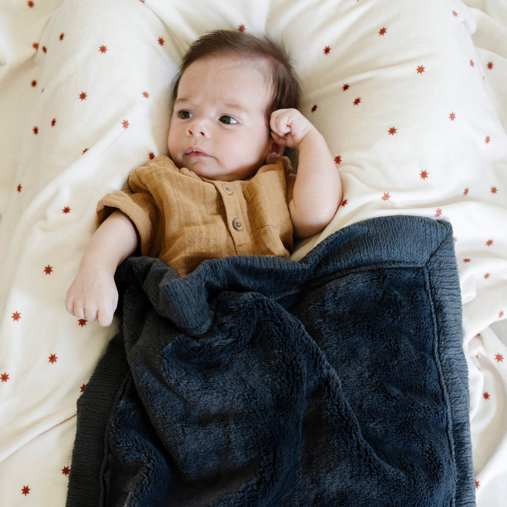 MINKY STRETCH LUXE SWADDLE/BLANKET in - photo