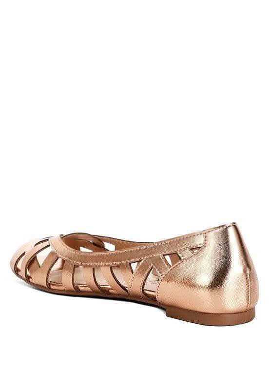 Moira Woven Peep Toe Flats in - Shoes photo