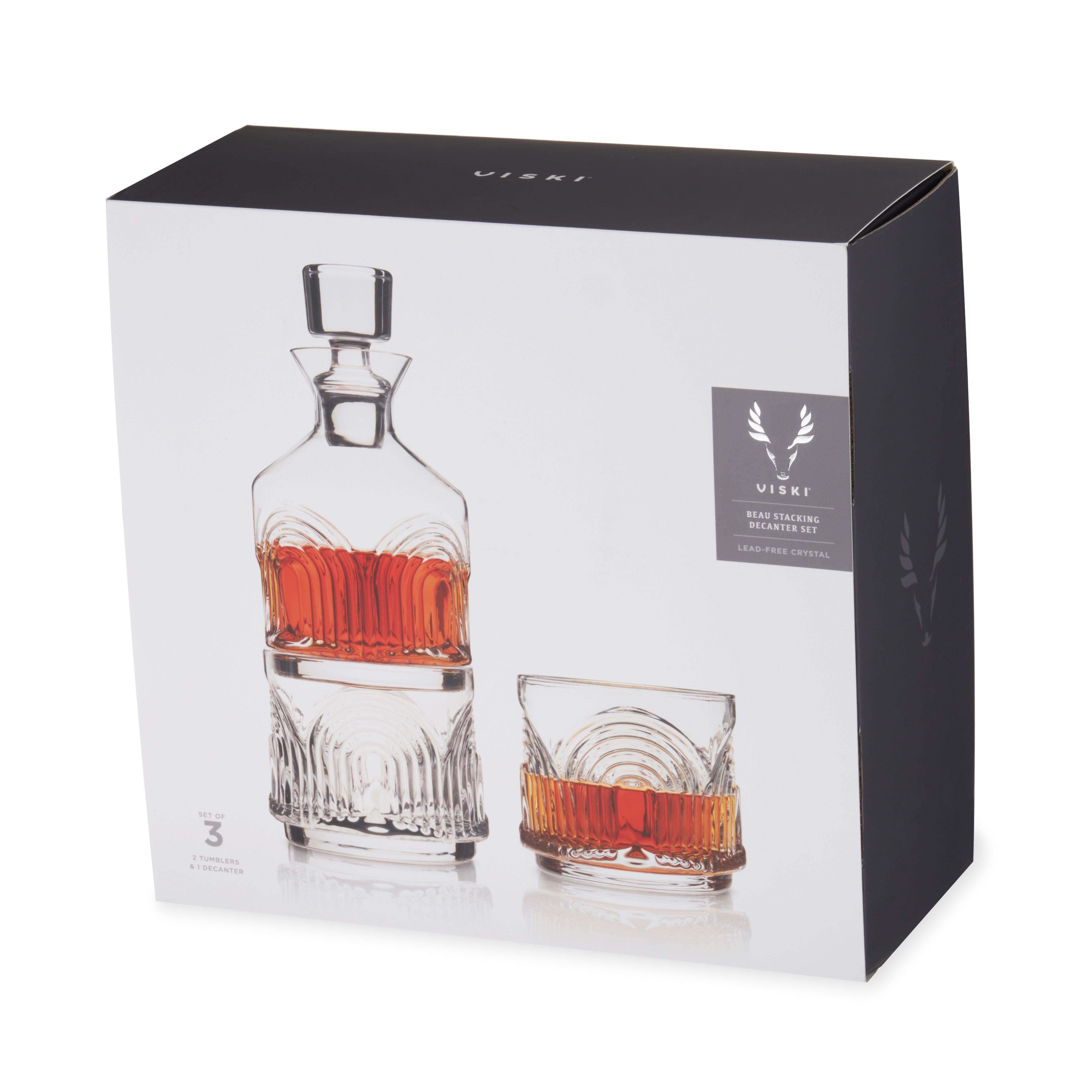 Viski Beau Stacking Decanter Set - SwagglyLife Home & Fashion Viski Beau Stacking Decanter Set - SwagglyLife Home & Fashion