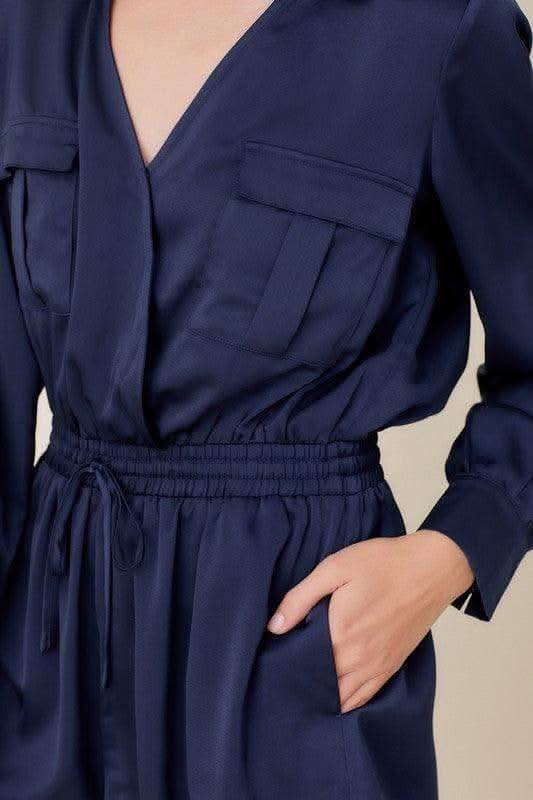 Mustard Seed Pocket Front Overlap Safari Romper in - Jumpsuits & Rompers photo