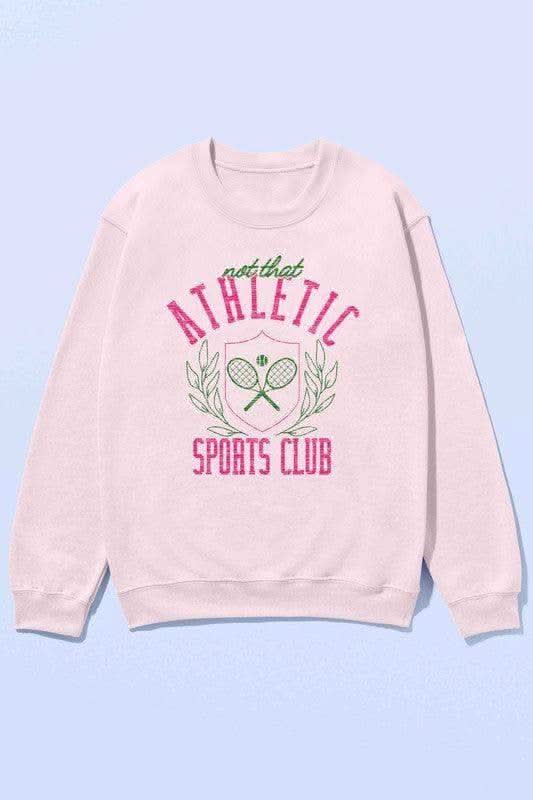 NOT THAT ATHLETIC CLUB Oversized Sweatshirt - SwagglyLife Home & Fashion