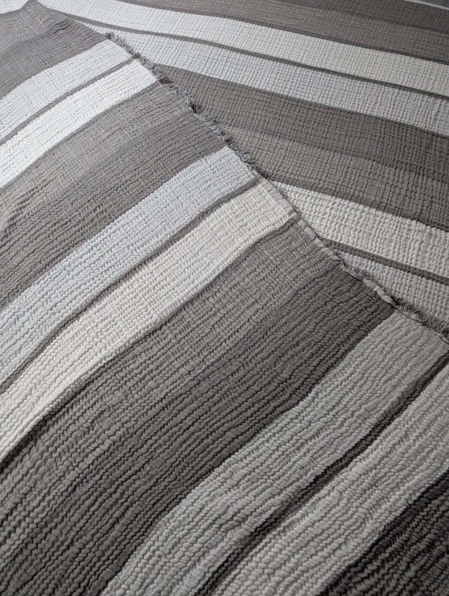 Nova Collection Bedspreads – Wide Stripe Design, Organic Turkish Cotton, Queen/King Sizes in - Blanket photo