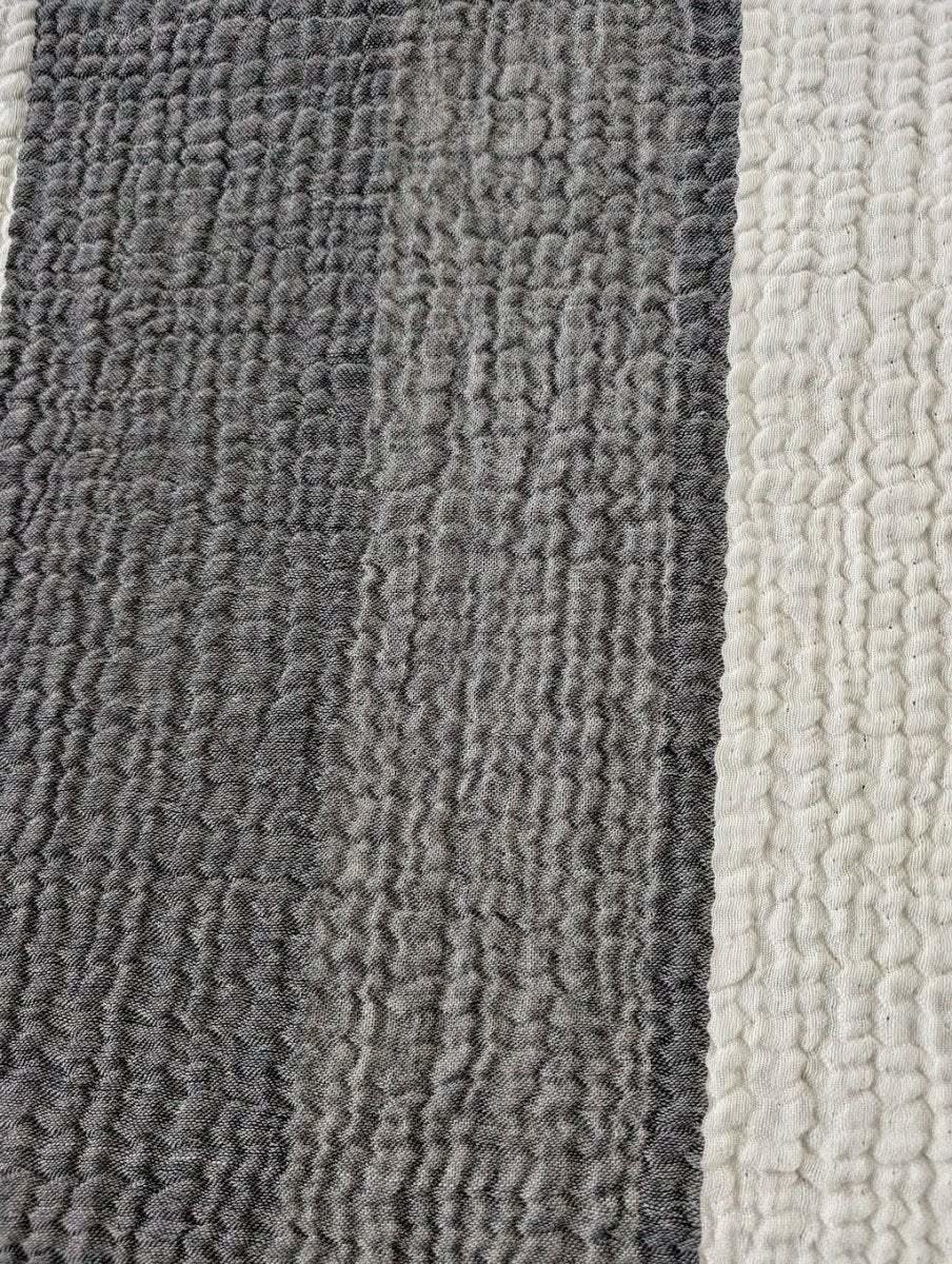 Nova Collection Bedspreads – Wide Stripe Design, Organic Turkish Cotton, Queen/King Sizes in - Blanket photo